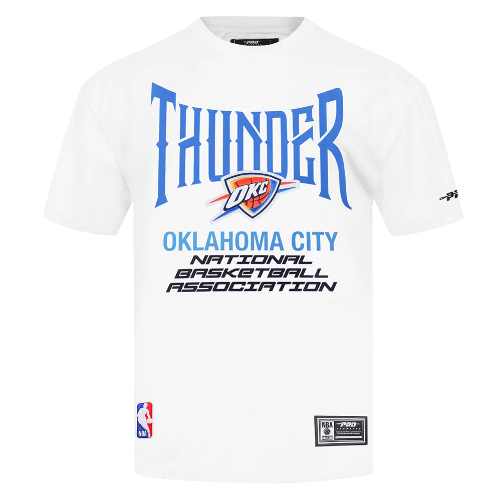 OKLAHOMA CITY THUNDER CITY TOUR 2.0 MEN'S CJ DROP SHOULDER TEE (WHITE)