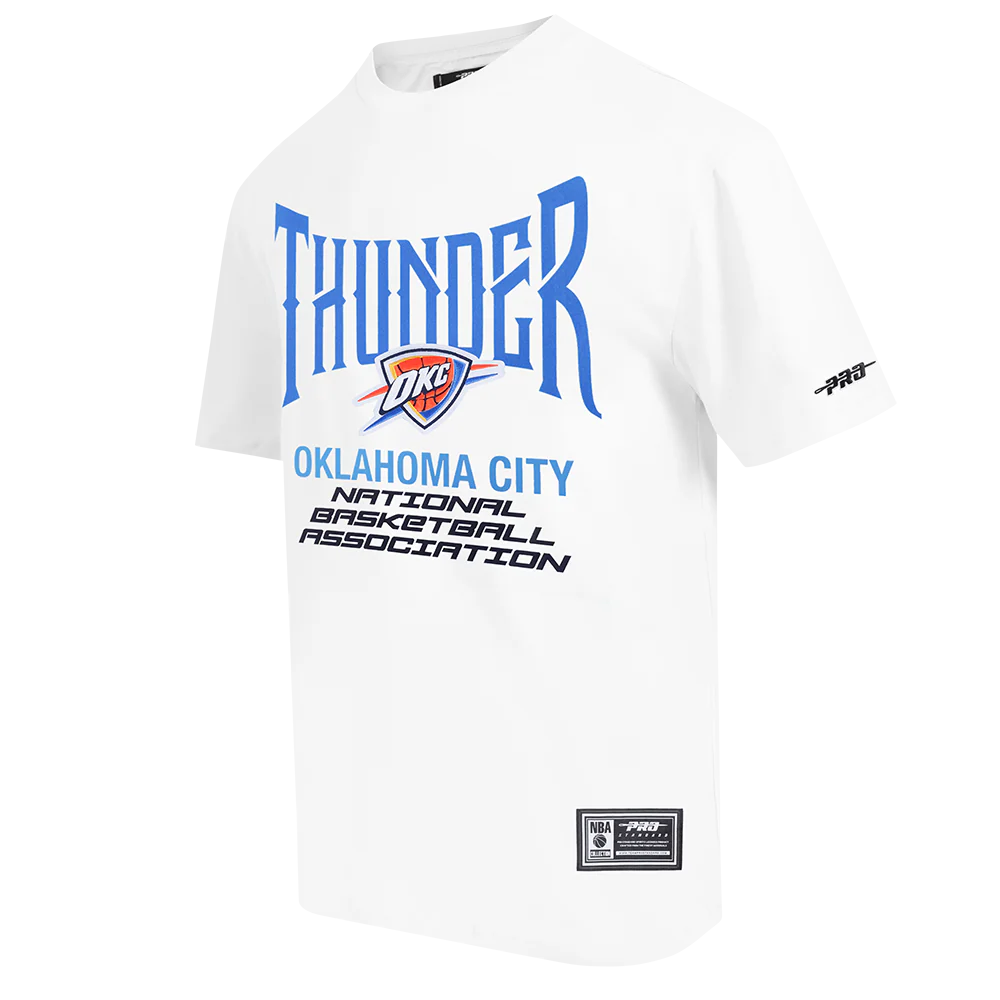 OKLAHOMA CITY THUNDER CITY TOUR 2.0 MEN'S CJ DROP SHOULDER TEE (WHITE) - Image 2