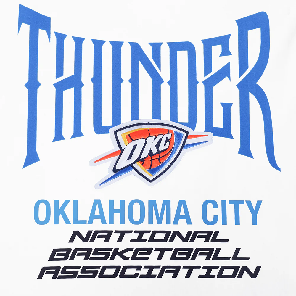 OKLAHOMA CITY THUNDER CITY TOUR 2.0 MEN'S CJ DROP SHOULDER TEE (WHITE) - Image 6