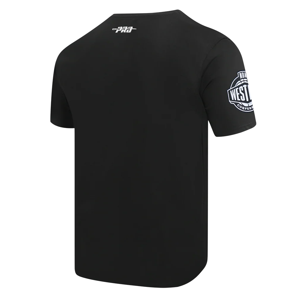 NBA OKLAHOMA CITY THUNDER LETTERMAN MEN'S S/S TEE (BLACK) - Image 8