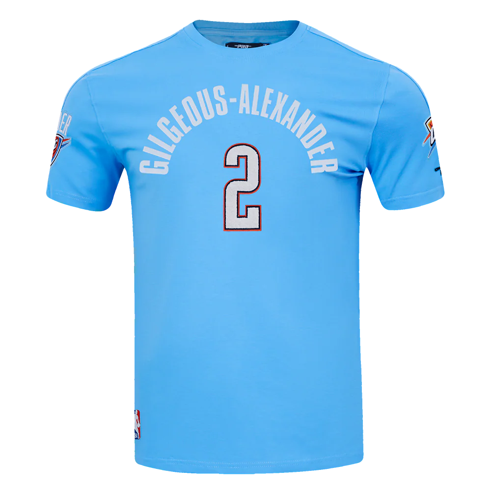 NBA OKLAHOMA CITY THUNDER SHAI GILGEOUS-ALEXANDER #2 CLASSIC PNN  MEN'S SJ TAPING TEE