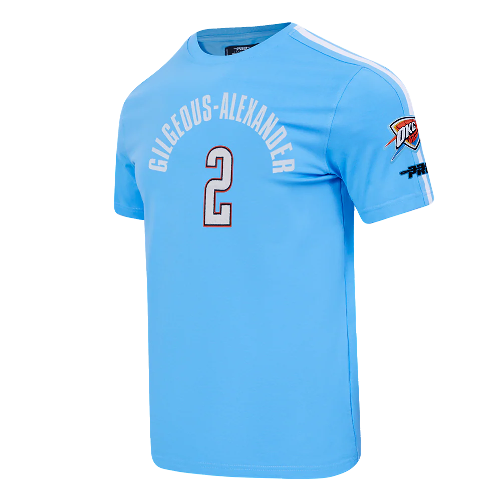 NBA OKLAHOMA CITY THUNDER SHAI GILGEOUS-ALEXANDER #2 CLASSIC PNN  MEN'S SJ TAPING TEE - Image 2