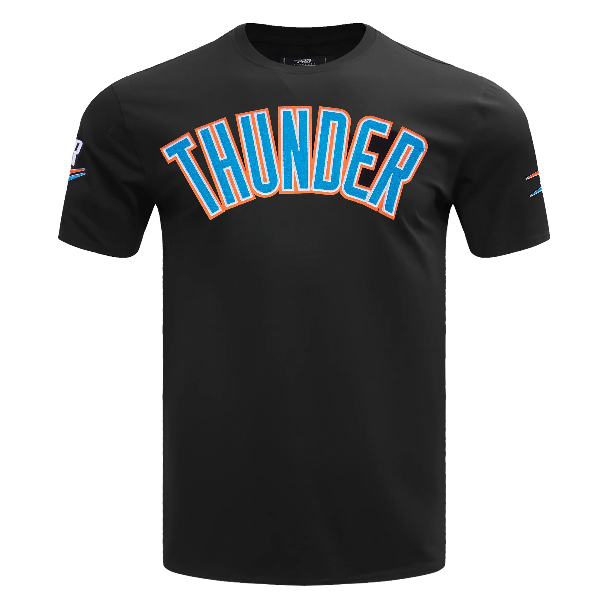 NBA OKLAHOMA CITY THUNDER CLASSIC CHENILLE MEN'S TEE (BLACK)