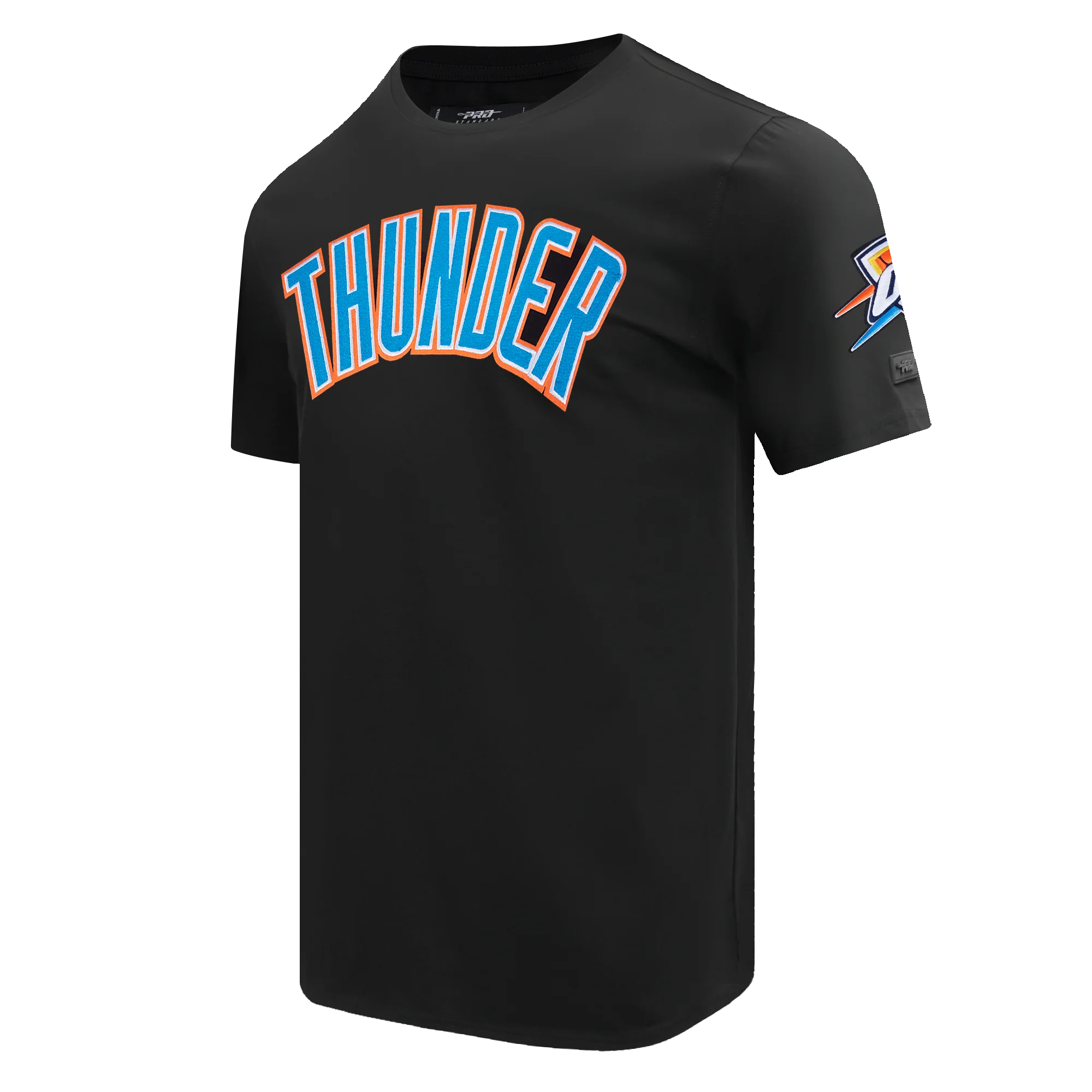 NBA OKLAHOMA CITY THUNDER CLASSIC CHENILLE MEN'S TEE (BLACK) - Image 2