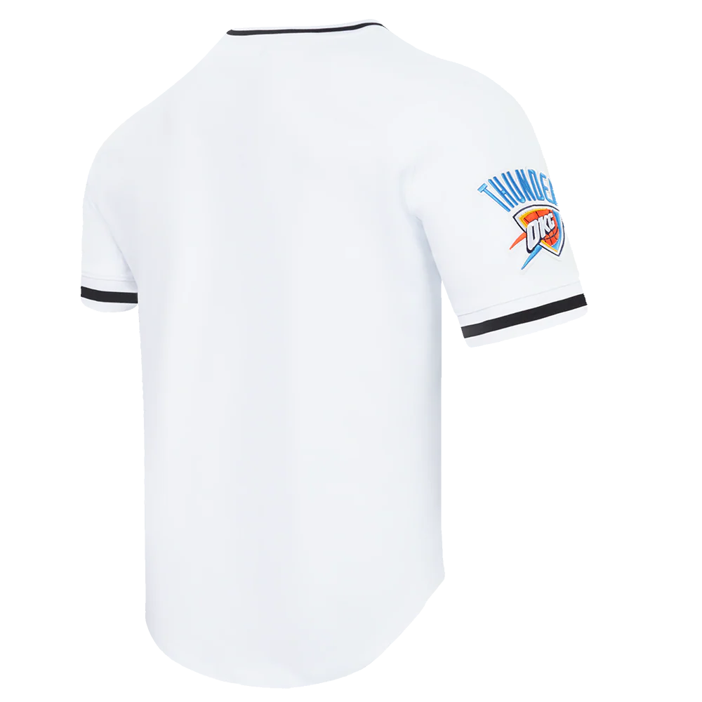 NBA OKLAHOMA CITY THUNDER CLASSIC CHENILLE MEN'S TEE (WHITE) - Image 6