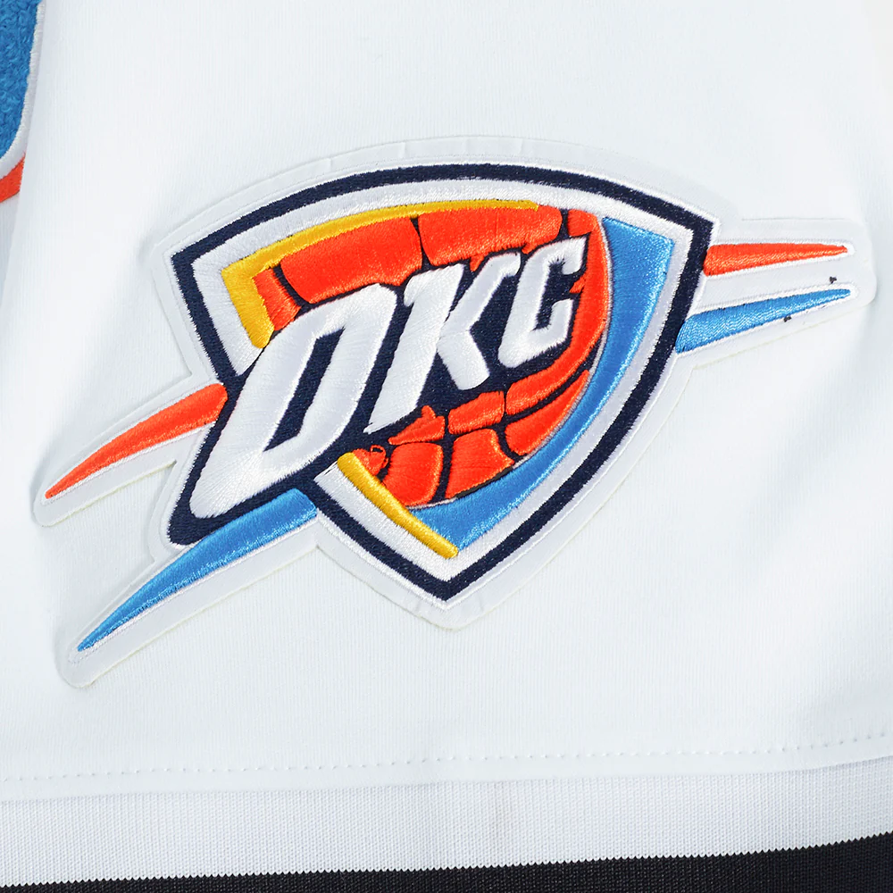 NBA OKLAHOMA CITY THUNDER CLASSIC CHENILLE MEN'S TEE (WHITE) - Image 8