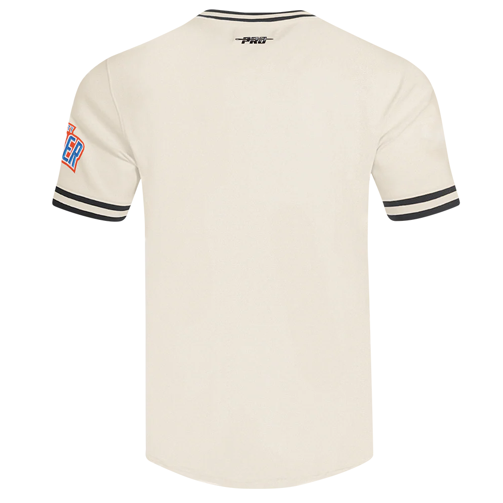 NBA OKLAHOMA CITY THUNDER RETRO CLASSIC MEN'S TEE (EGGSHELL/ BLACK) - Image 3