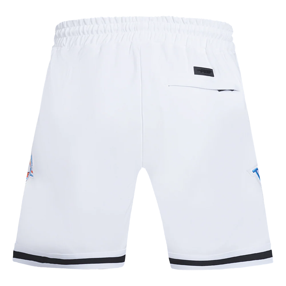NBA OKLAHOMA CITY THUNDER CLASSIC CHENILLE MEN'S SHORT (WHITE) - Image 4