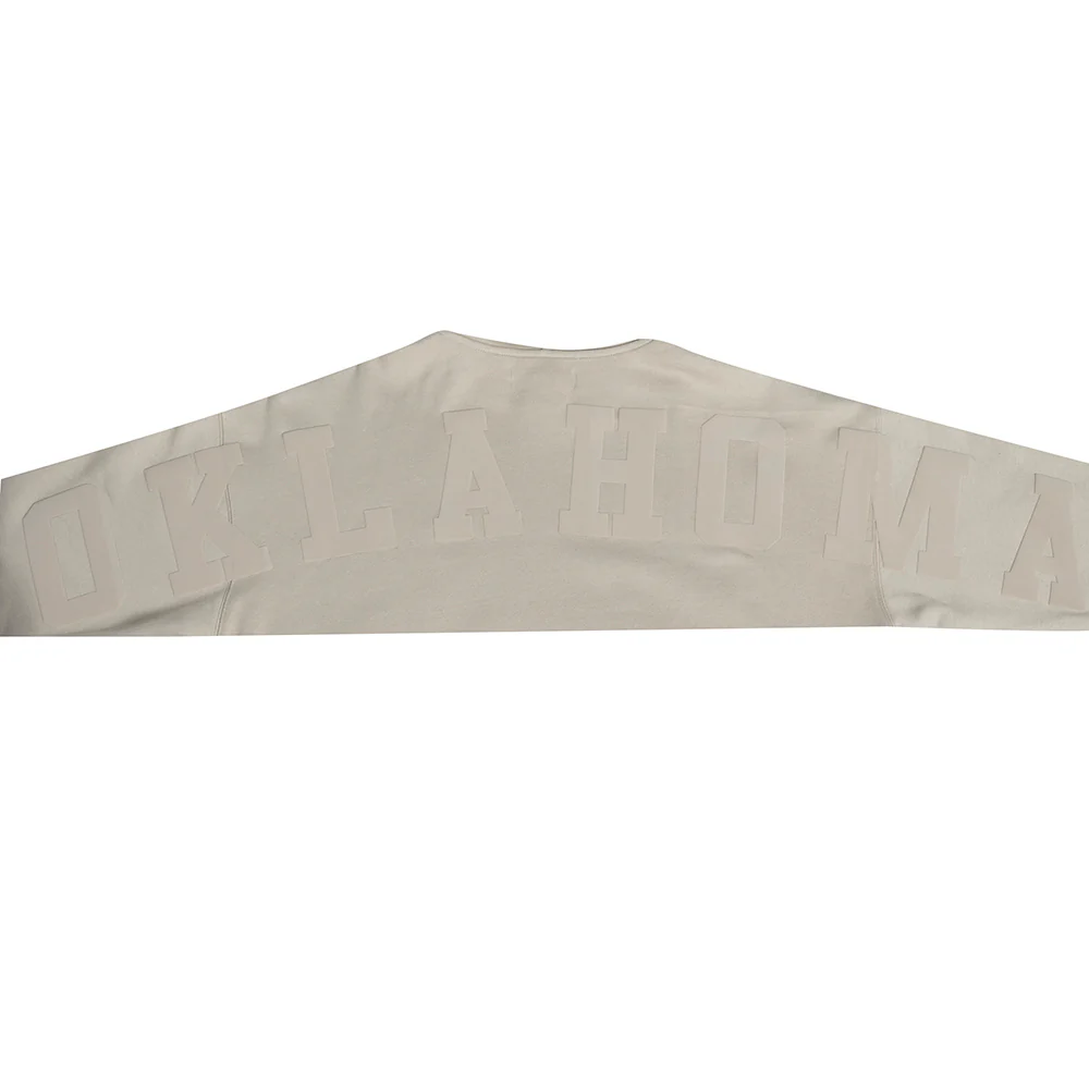 NBA OKLAHOMA CITY THUNDER WINGSPAN MEN'S DROP SHOULDER FLC PO HOODIE (TAUPE) - Image 10