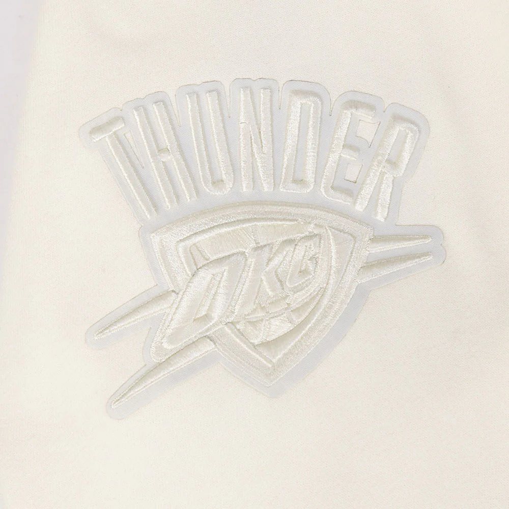 NBA OKLAHOMA CITY THUNDER SHAI GILGEOUS-ALEXANDER #2 NEUTRAL PNN MEN'S DROP SHOULDER FLC PO HOODIE (EGGSHELL) - Image 8