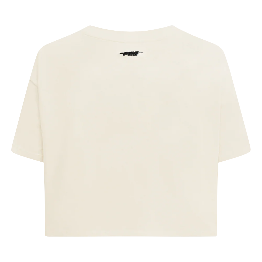 NBA OKLAHOMA CITY THUNDER RETRO CLASSIC WOMEN'S BOXY TEE (EGGSHELL) - Image 3