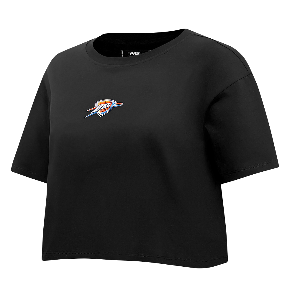 OKLAHOMA CITY THUNDER WINGSPAN WOMEN'S SJ BOXY TEE (BLACK) - Image 4