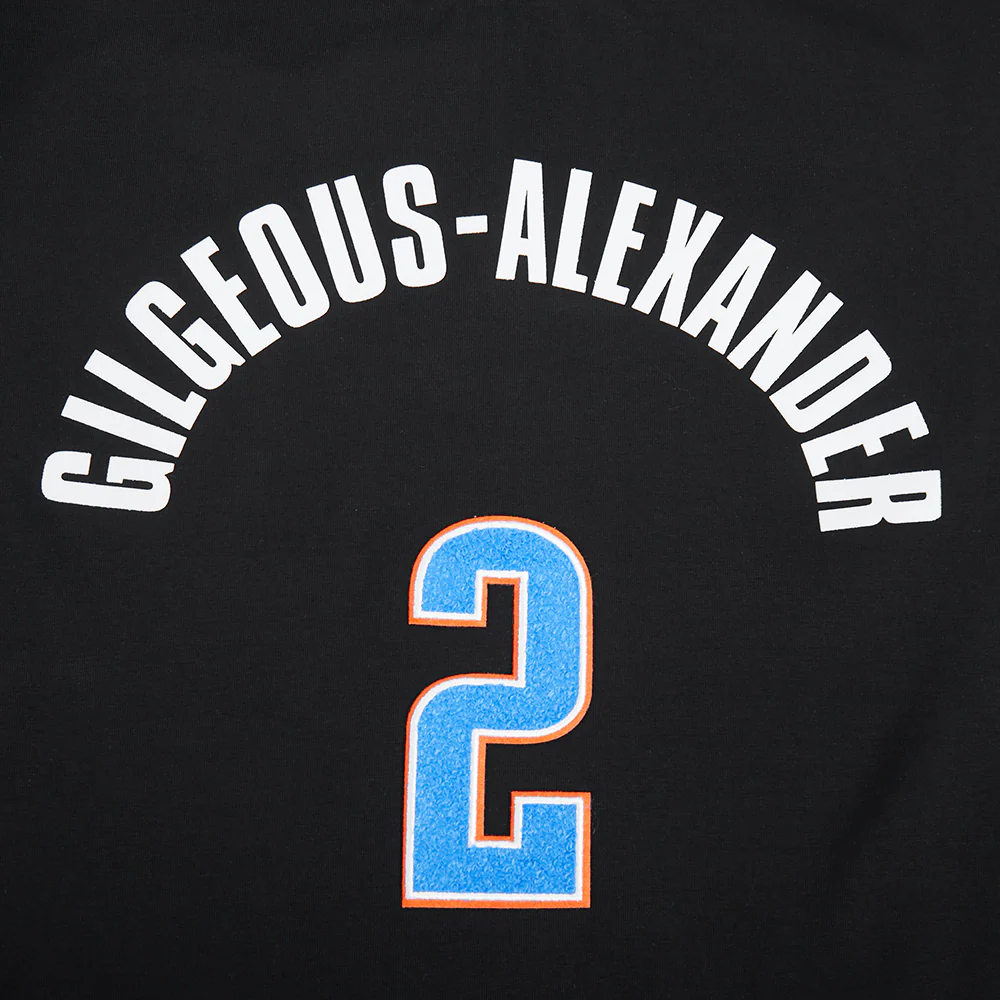 NBA OKLAHOMA CITY THUNDER SHAI GILGEOUS-ALEXANDER #2 CLASSIC PNN WOMEN'S SJ SLIM FIT TEE - Image 5