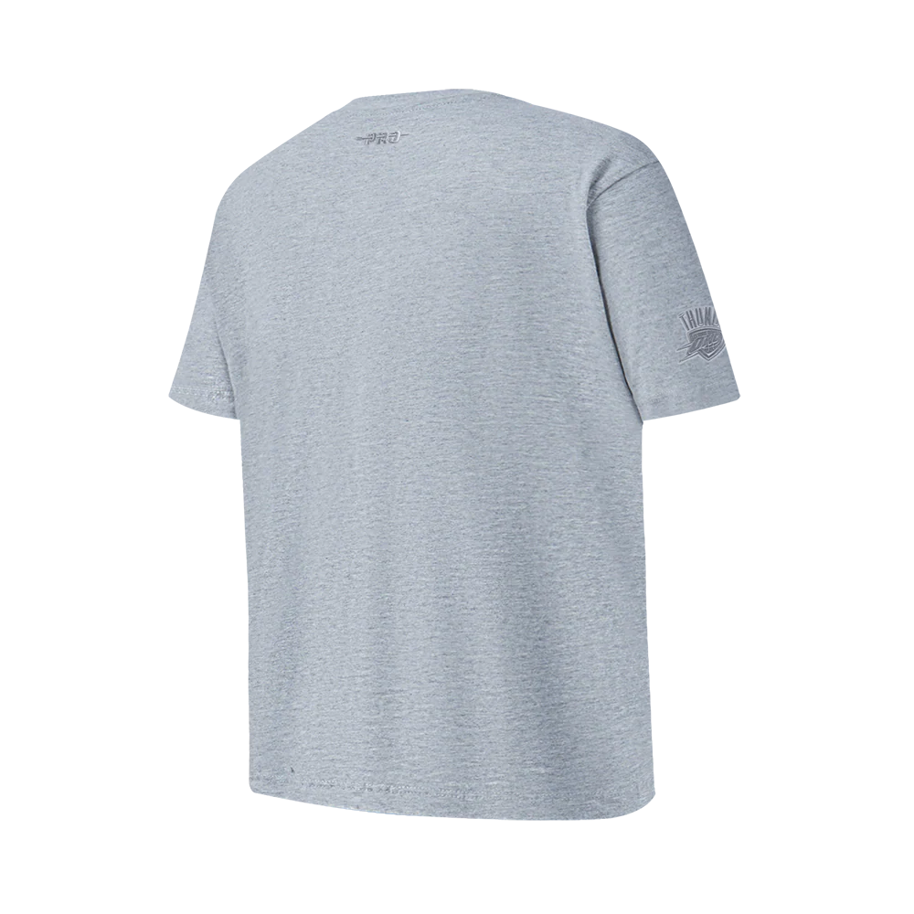 NBA OKLAHOMA CITY THUNDER NEUTRAL BIG BOYS SS TEE (DARK HEATHER GRAY) - Image 4