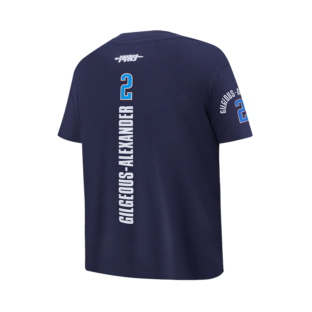 NBA OKLAHOMA CITY THUNDER SHAI GILGEOUS-ALEXANDER #2 CLASSIC PNN BIG BOY'S SS TEE - Image 4