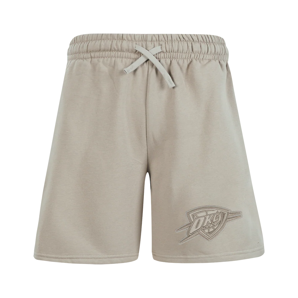 NBA OKLAHOMA CITY THUNDER NEUTRAL BIG BOYS FLC SHORT (TAUPE) - Image 2