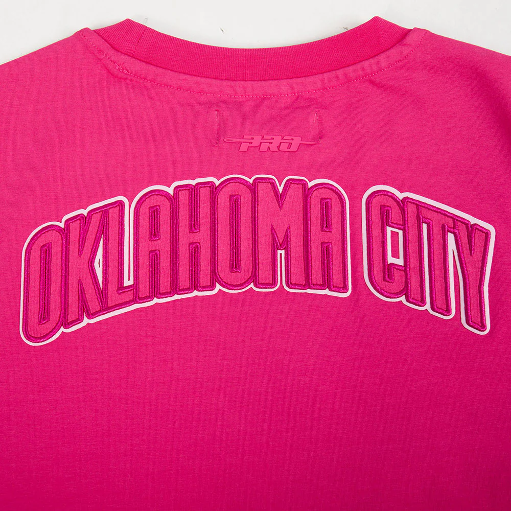 OKLAHOMA CITY THUNDER TRIPLE PINK WOMEN'S BODY CON DRESS (BEETROOT PURPLE) - Image 7
