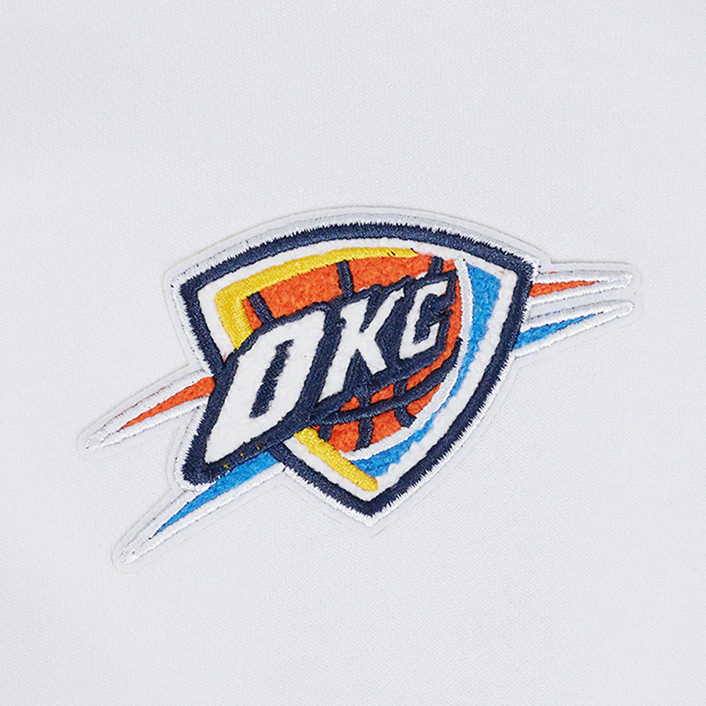 NBA OKLAHOMA CITY THUNDER CLASSIC WOMEN'S HOODIE DRESS (WHITE) - Image 6