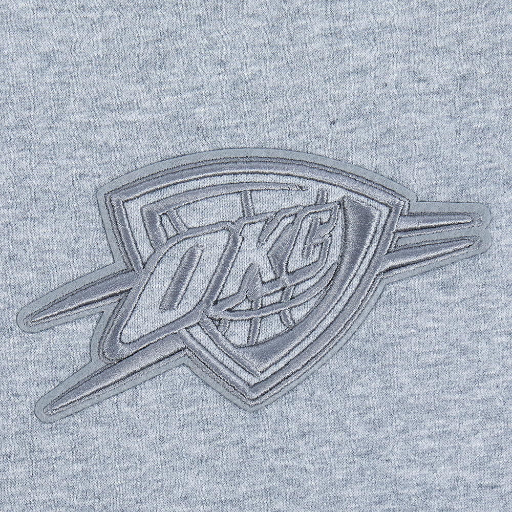 NBA OKLAHOMA CITY THUNDER NEUTRAL BIG BOYS FLC CREWNECK (DARK HEATHER GRAY) - Image 6