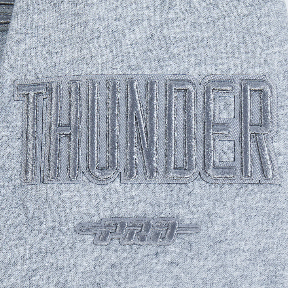NBA OKLAHOMA CITY THUNDER NEUTRAL BIG BOYS FLC CREWNECK (DARK HEATHER GRAY) - Image 7