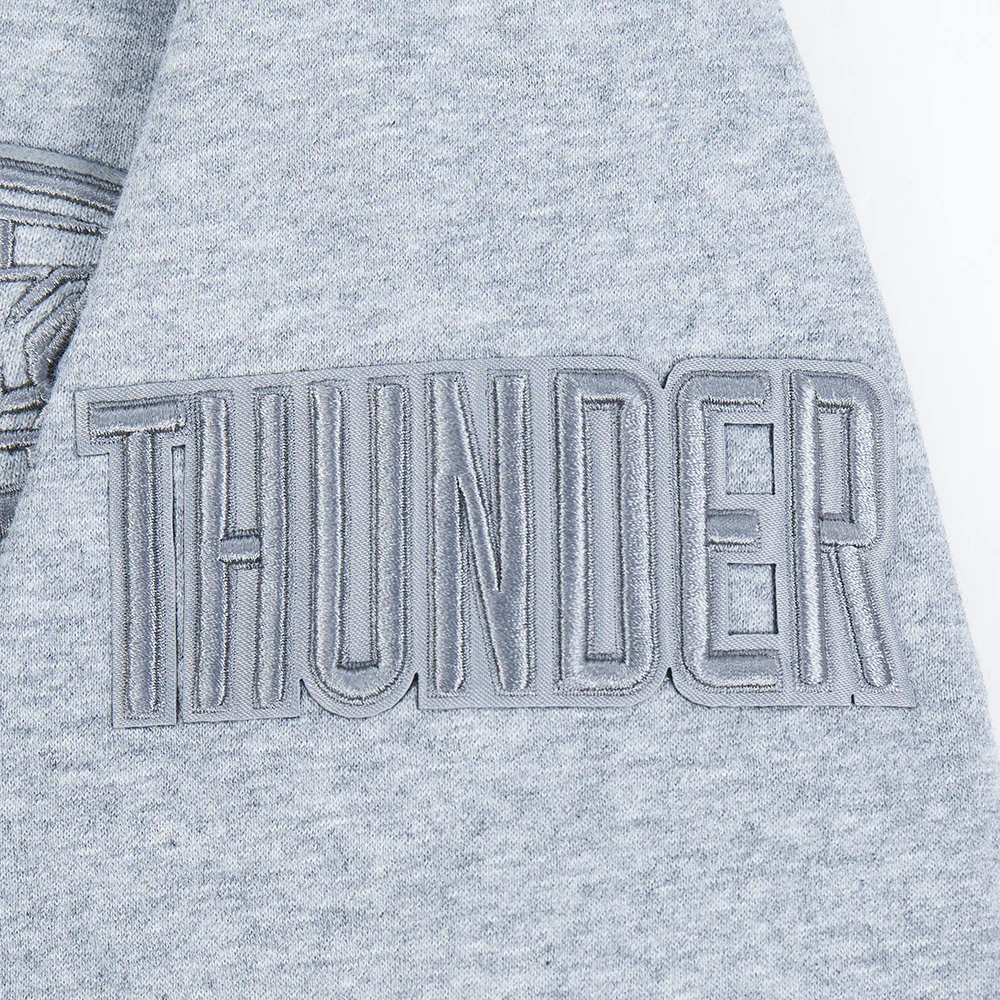 NBA OKLAHOMA CITY THUNDER NEUTRAL BIG BOYS FLC PO HOODIE (DARK HEATHER GRAY) - Image 7