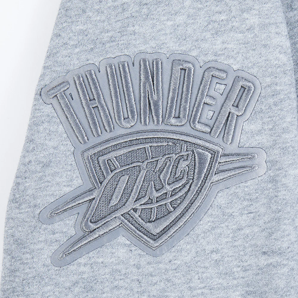 NBA OKLAHOMA CITY THUNDER NEUTRAL BIG BOYS FLC PO HOODIE (DARK HEATHER GRAY) - Image 8