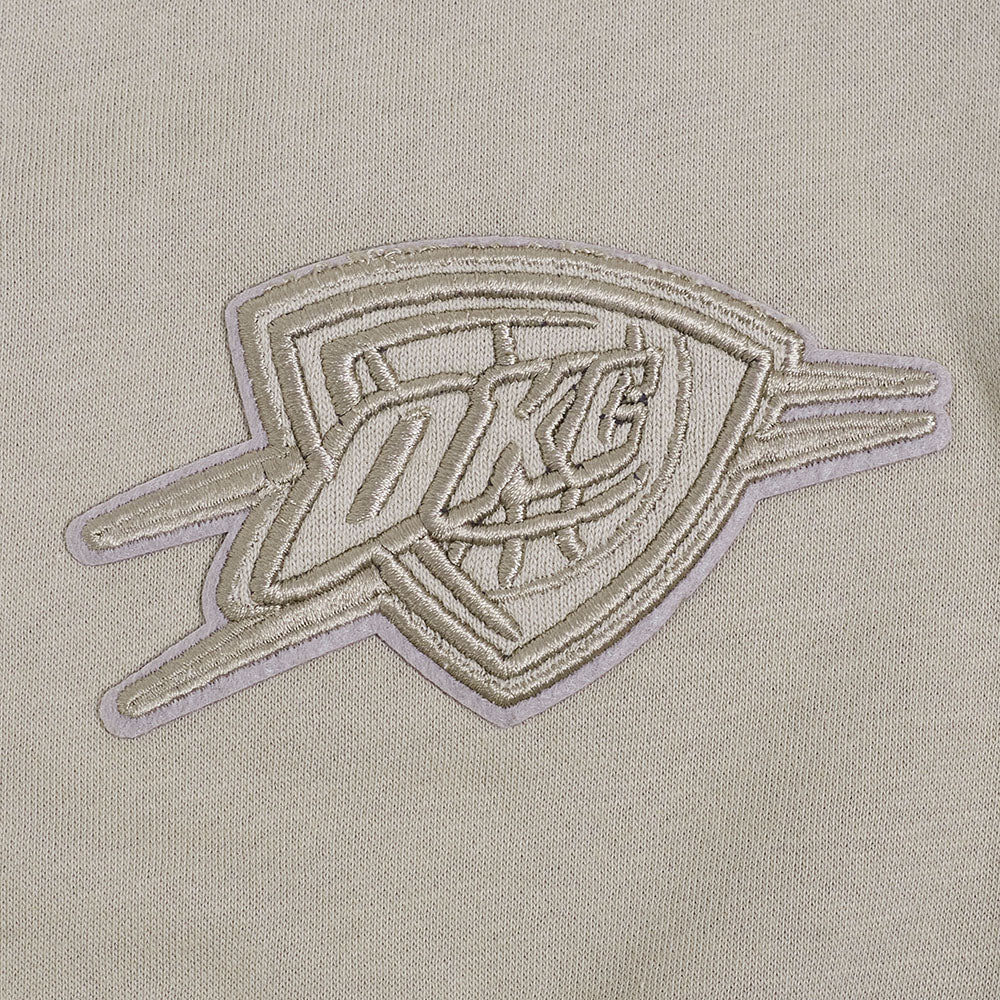 NBA OKLAHOMA CITY THUNDER NEUTRAL BIG GIRLS FLC CREWNECK (TAUPE) - Image 6