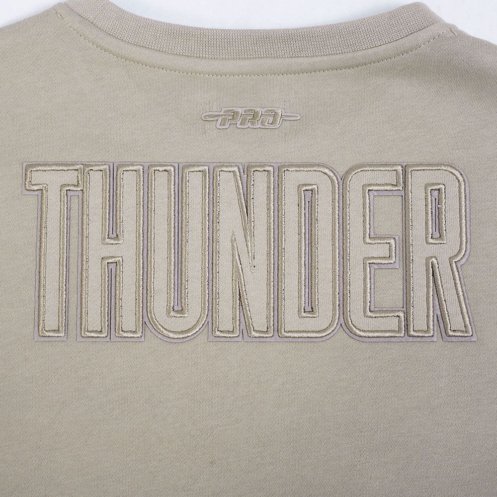 NBA OKLAHOMA CITY THUNDER NEUTRAL BIG GIRLS FLC CREWNECK (TAUPE) - Image 7