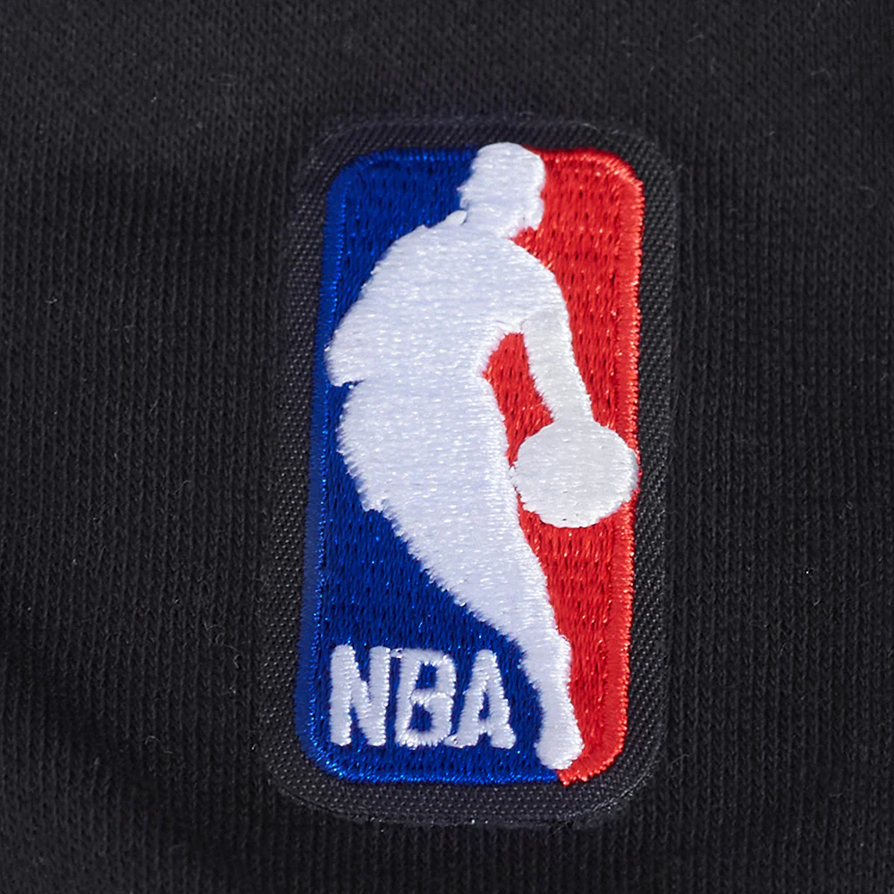 NBA OKLAHOMA CITY THUNDER RETRO CLASSIC BIG GIRLS RIB FLEECE CREWNECK (BLACK) - Image 5