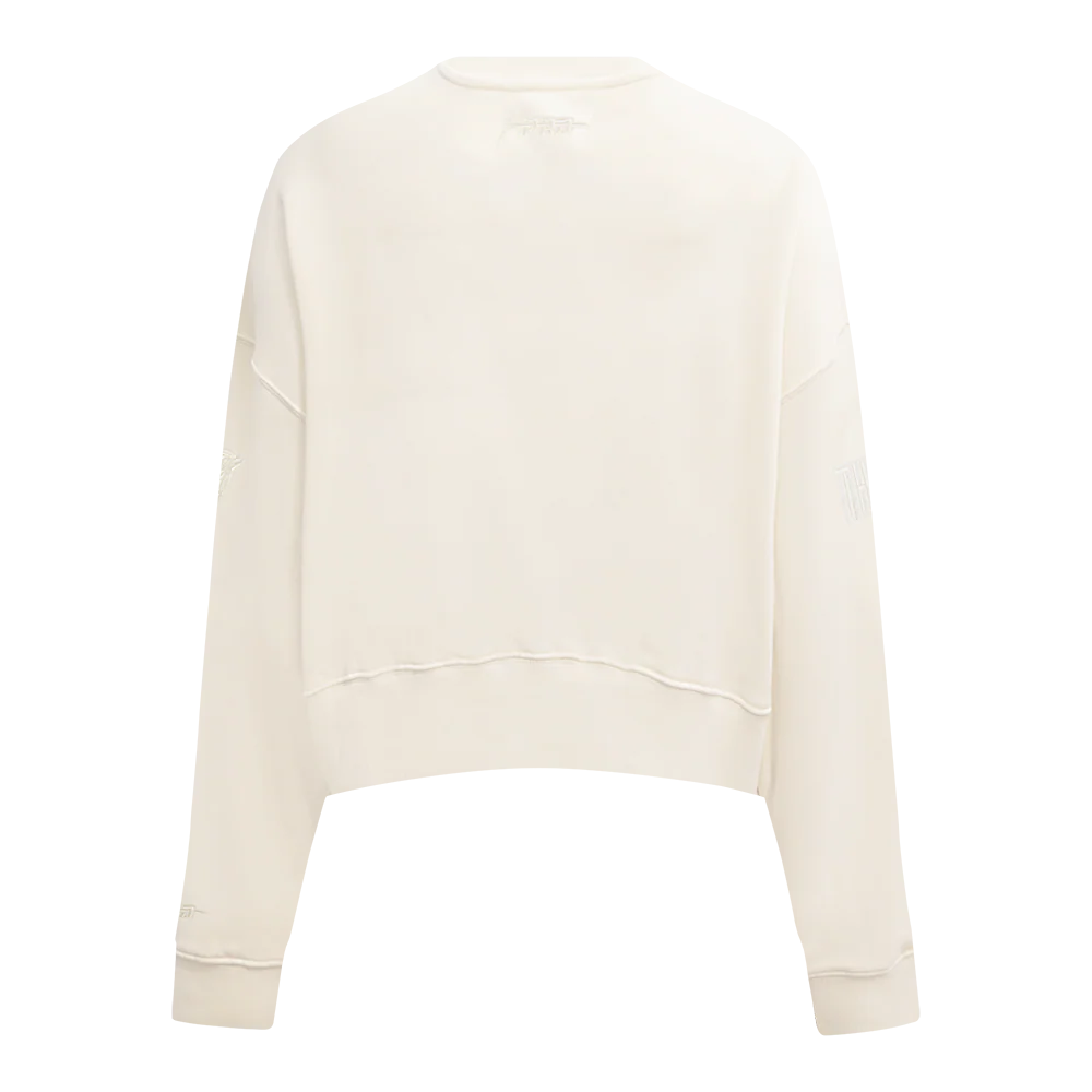 NBA OKLAHOMA CITY THUNDER SHAI GILGEOUS-ALEXANDER #2 NEUTRAL PNN WOMEN'S FLC CREWNECK (EGGSHELL) - Image 5