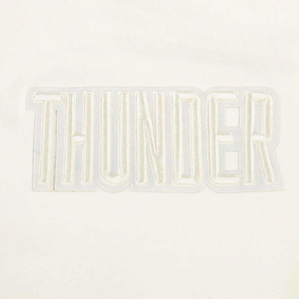 NBA OKLAHOMA CITY THUNDER SHAI GILGEOUS-ALEXANDER #2 NEUTRAL PNN WOMEN'S FLC CREWNECK (EGGSHELL) - Image 9