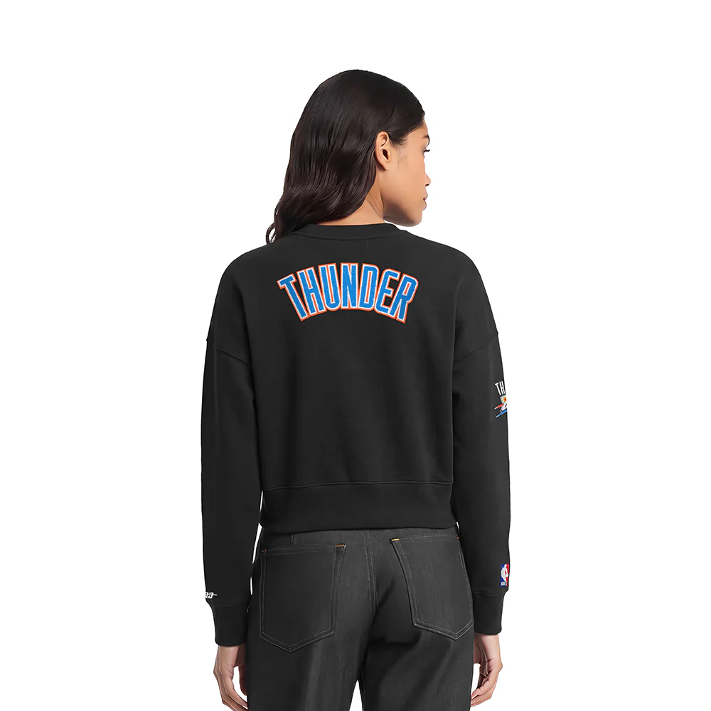 NBA OKLAHOMA CITY THUNDER SHAI GILGEOUS-ALEXANDER #2 CLASSIC PNN WOMEN'S FLC CREWNECK - Image 2
