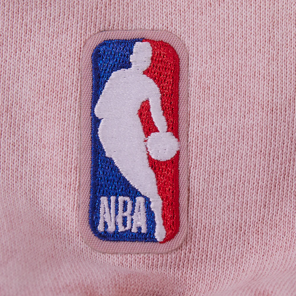 NBA OKLAHOMA CITY THUNDER WASHED JEWELS WOMEN'S CREWNECK SWEATSHIRT (WASHED MAUVE) - Image 8