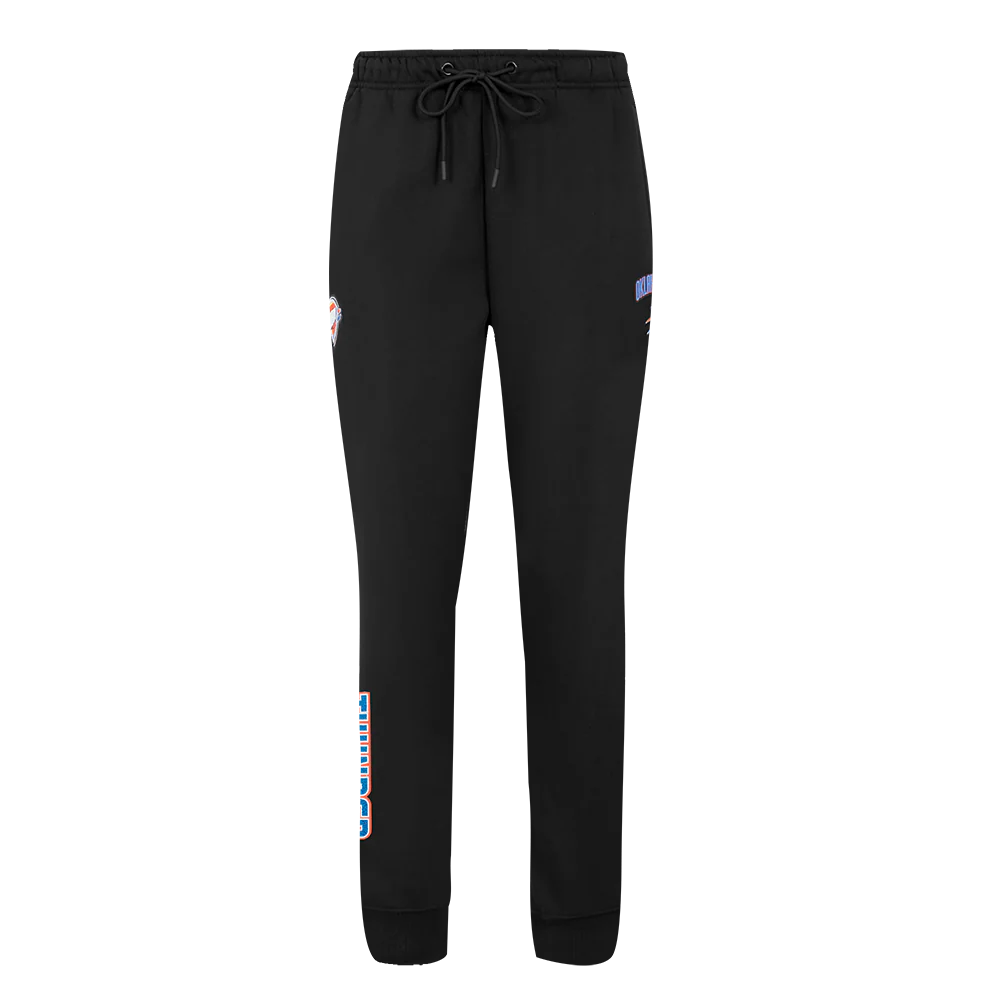 NBA OKLAHOMA CITY THUNDER CLASSIC WOMEN'S SWEATPANT (BLACK) - Image 2