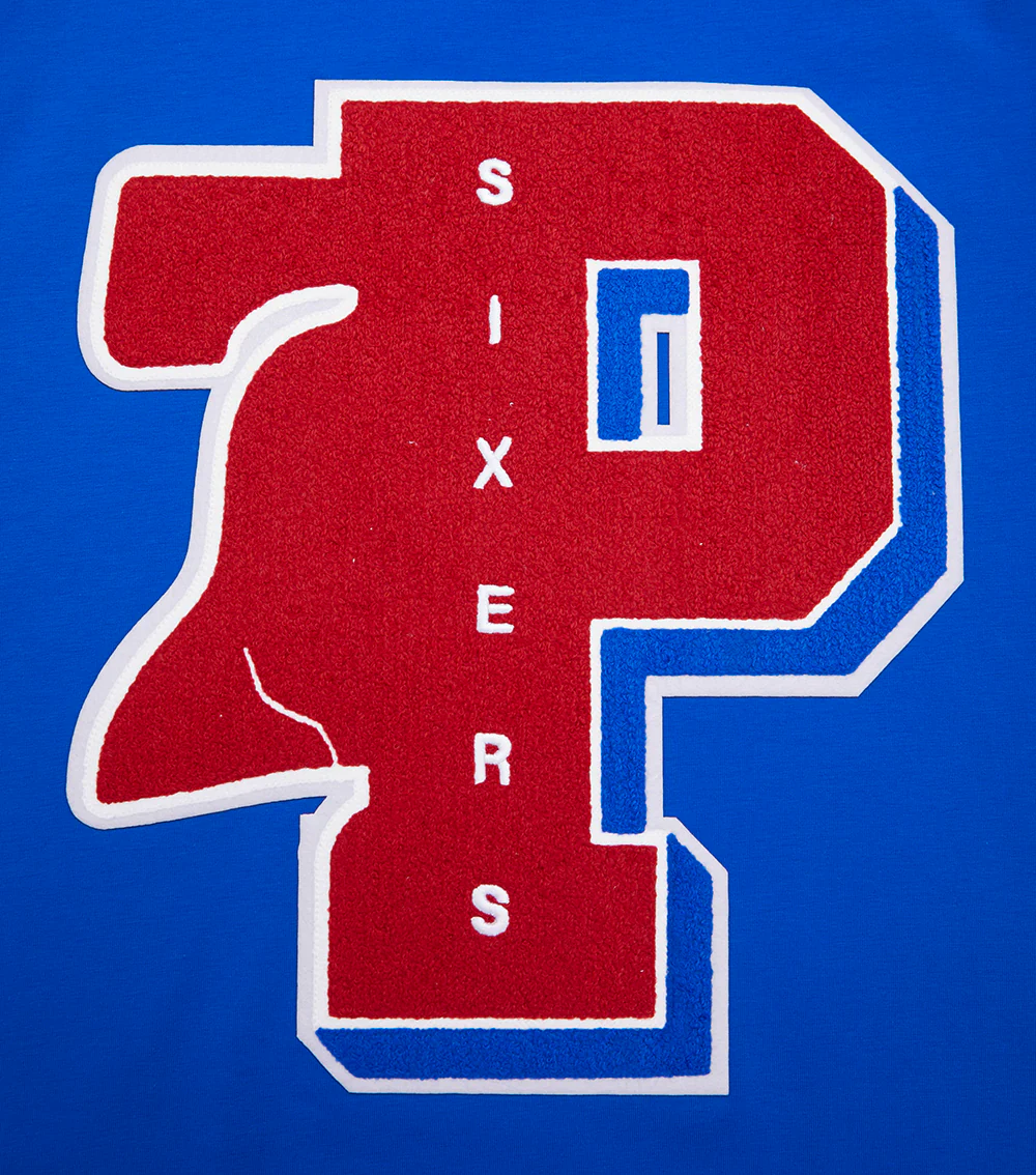 NBA PHILADELPHIA 76ERS MASHUP MEN'S TEE (ROYAL BLUE) - Image 5