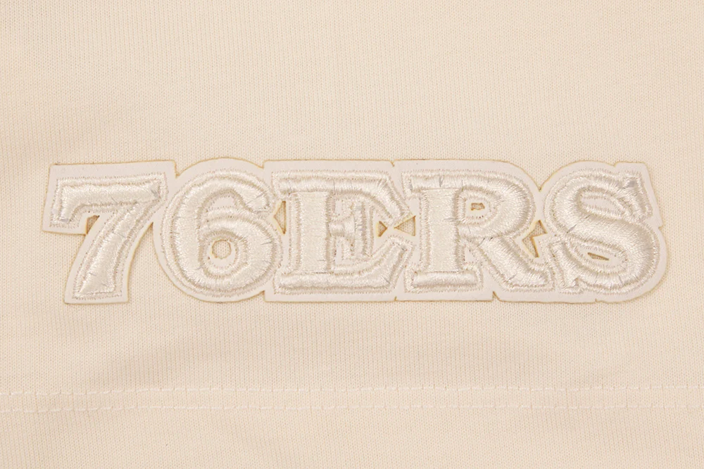 NBA PHILADELPHIA 76ERS NEUTRAL DROP SHOULDER MEN'S TEE (EGGSHELL) - Image 5
