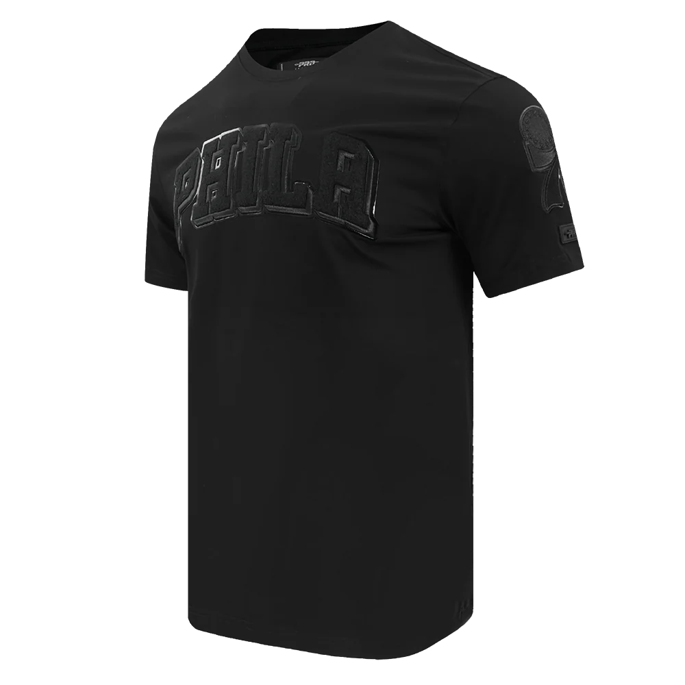NBA PHILADELPHIA 76ERS CLASSIC 3BK MEN'S SJ TEE (TRIPLE BLACK) - Image 4