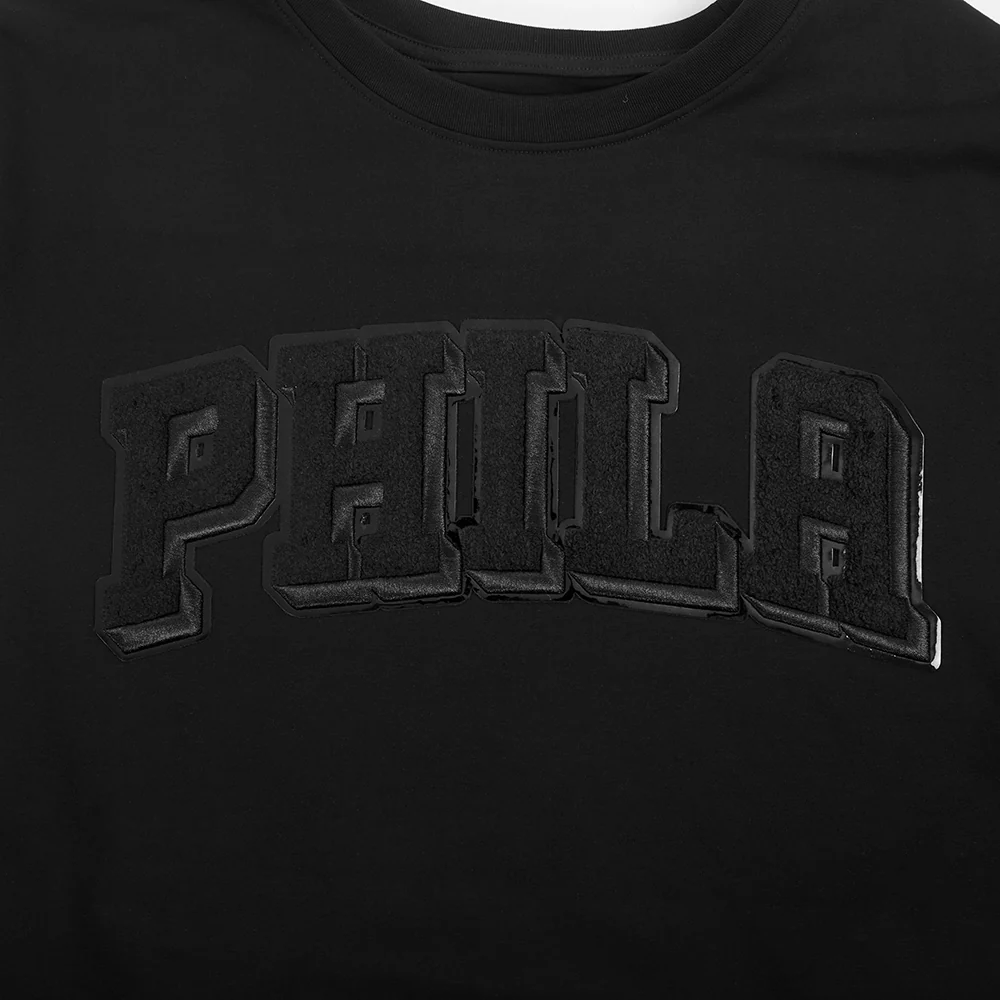 NBA PHILADELPHIA 76ERS CLASSIC 3BK MEN'S SJ TEE (TRIPLE BLACK) - Image 7