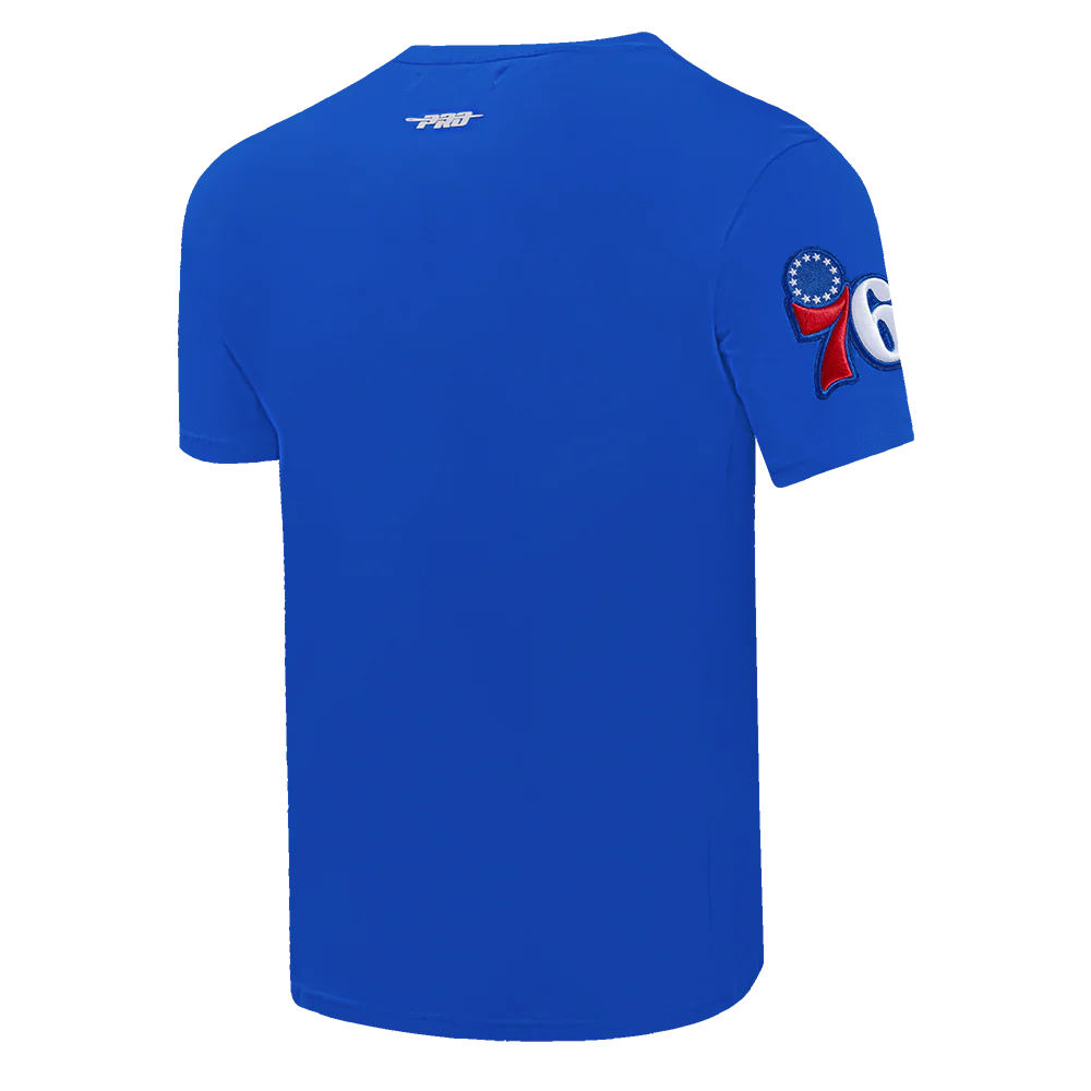NBA PHILADELPHIA 76ERS CLASSIC CHENILLE MEN'S TEE (ROYAL BLUE) - Image 6