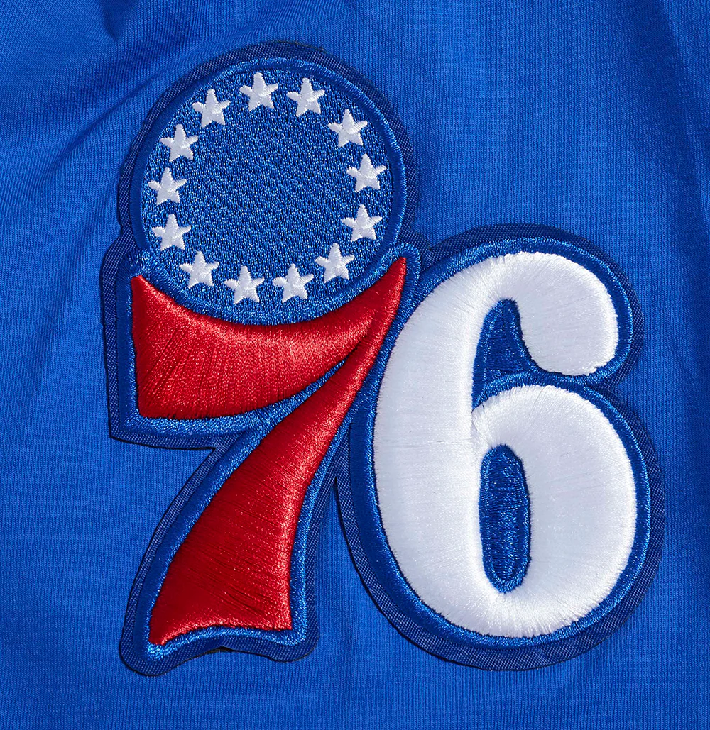 NBA PHILADELPHIA 76ERS CLASSIC CHENILLE MEN'S TEE (ROYAL BLUE) - Image 8