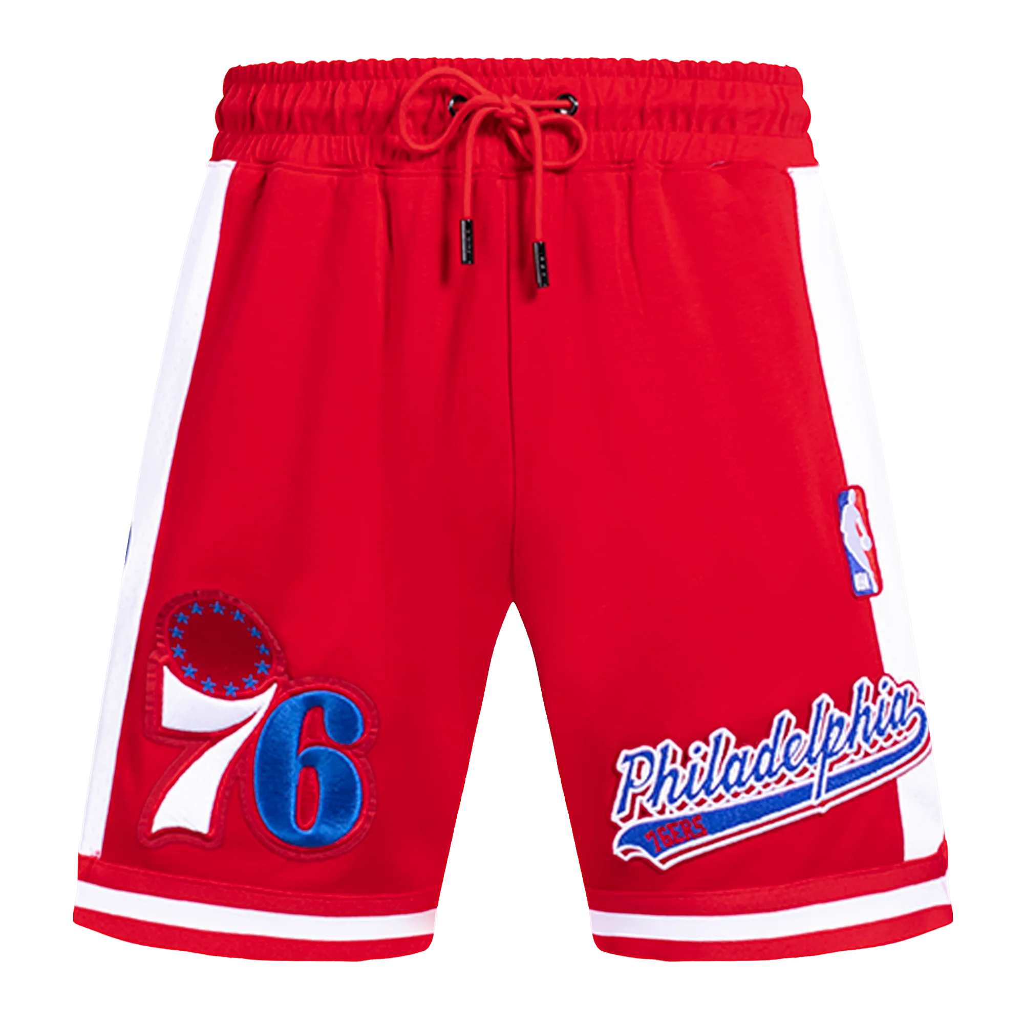 NBA PHILADELPHIA 76ers SCRIPT TAIL MEN'S DOUBLE KNIT 2.0 SHORT (RED) - Image 2