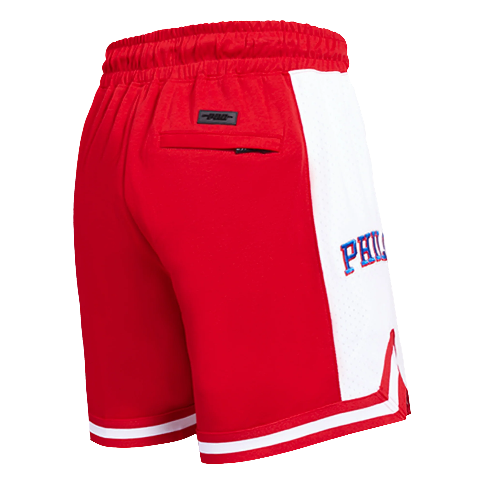 NBA PHILADELPHIA 76ers SCRIPT TAIL MEN'S DOUBLE KNIT 2.0 SHORT (RED) - Image 3