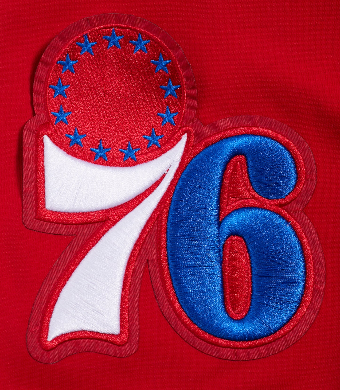 NBA PHILADELPHIA 76ers SCRIPT TAIL MEN'S DOUBLE KNIT 2.0 SHORT (RED) - Image 6