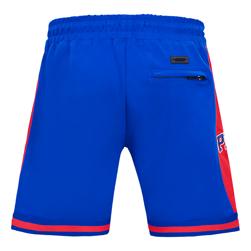 NBA PHILADELPHIA 76ers SCRIPT TAIL MEN'S DOUBLE KNIT 2.0 SHORT (ROYAL BLUE/RED) - Image 4