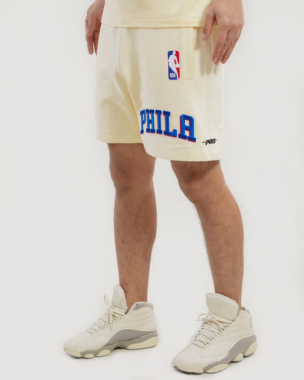 NBA PHILADELPHIA 76ERS RETRO CLASSIC MEN'S SHORT (EGGSHELL) - Image 3