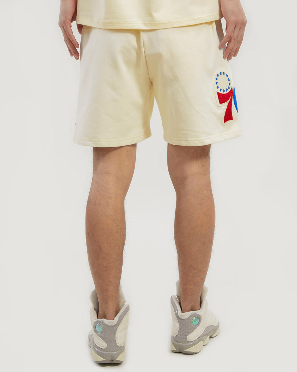 NBA PHILADELPHIA 76ERS RETRO CLASSIC MEN'S SHORT (EGGSHELL) - Image 4