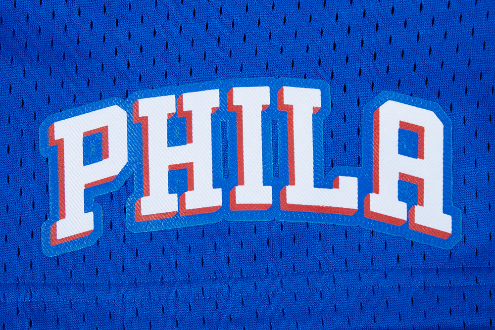 NBA PHILADELPHIA 76ERS CLASSIC MESH MEN'S SHORT (ROYAL BLUE) - Image 5