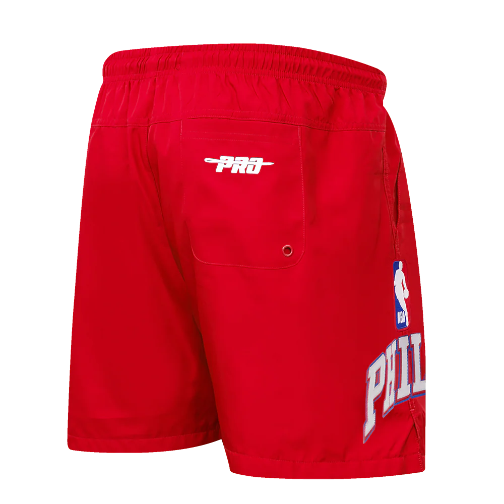 NBA PHILADELPHIA 76ERS CLASSIC WOVEN MEN'S SHORT (RED) - Image 3