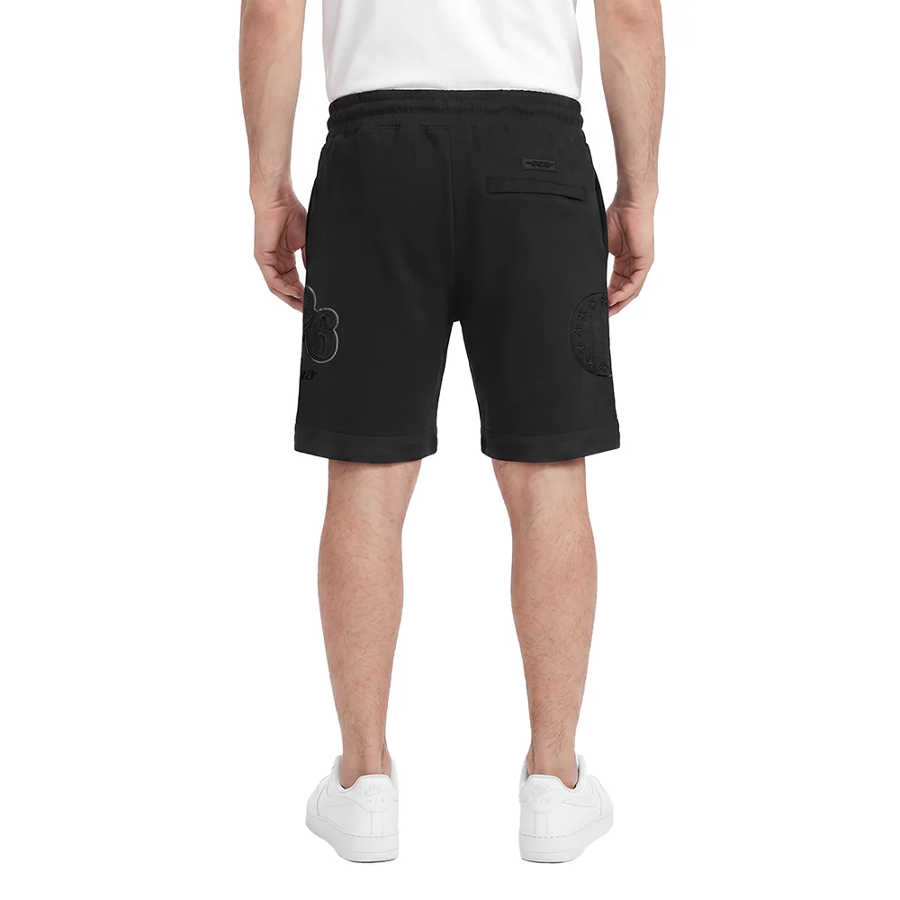NBA PHILADELPHIA 76ERS CLASSIC TRIPLE BLACK MEN'S MEN'S DK SHORT (TRIPLE BLACK) - Image 2