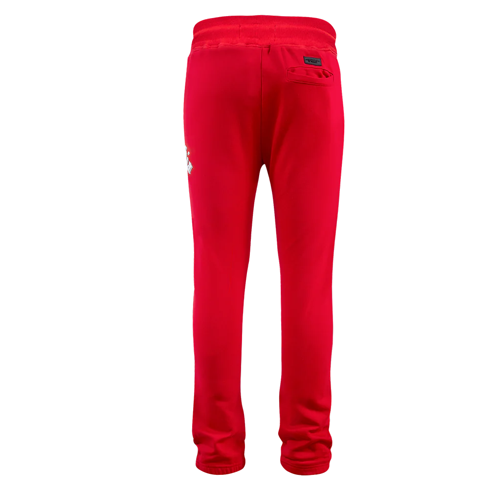 NBA PHILADELPHIA 76ERS OLD ENGLISH MEN'S SWEATPANT (RED) - Image 4